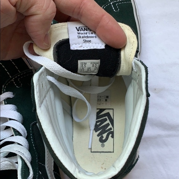 Old Skool Vans Green High Top - Picture 7 of 7